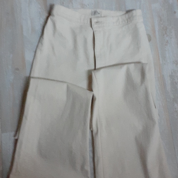 J. Crew High Rise Ecru Flare Jeans - Picture 2 of 10